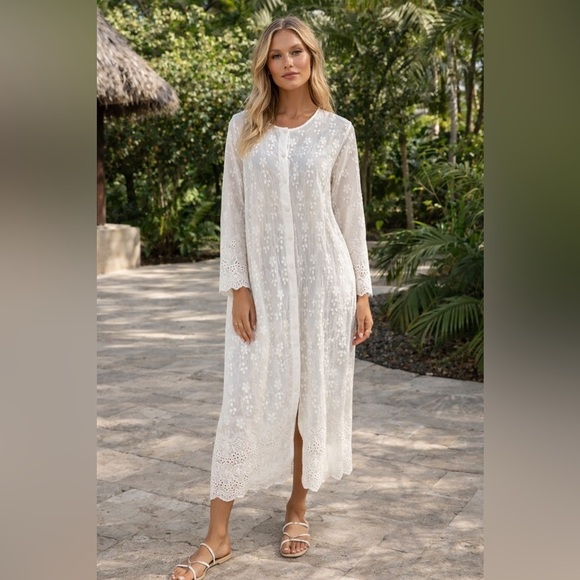 Melissa Odabash Dresses & Skirts - Melissa Odabash White Long Sleeve Dress m